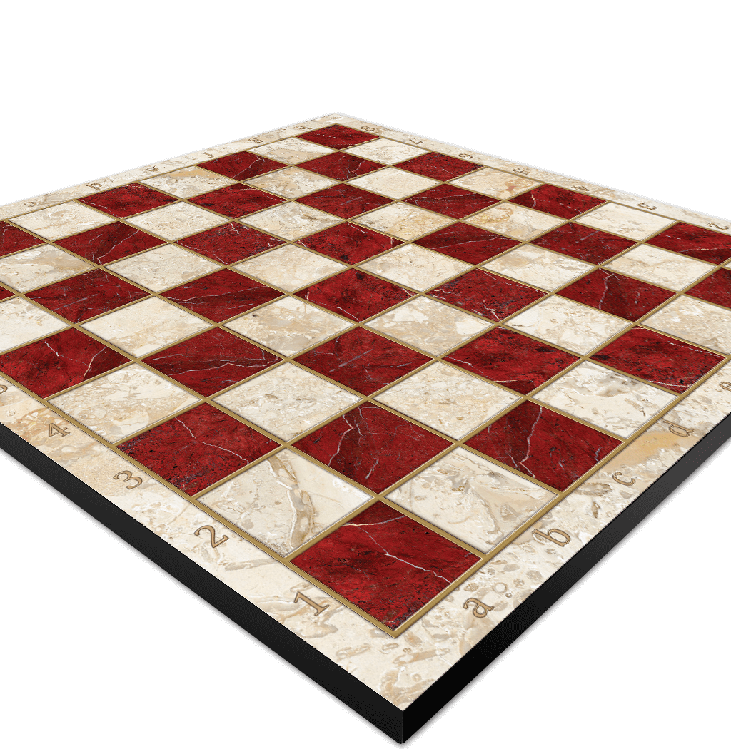 RED MARBLE CHESS BOARDS