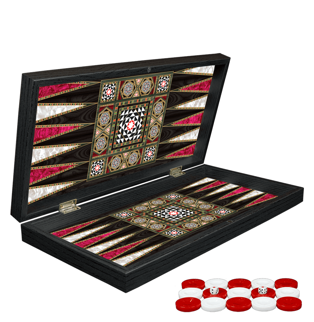 MOTHER OF PEARL CLASSIC BACKGAMMON SETS